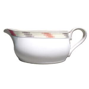Studio Nova Gravy Boat Villager Mesa Pattern Ceramic Handle Spout Japan 1988